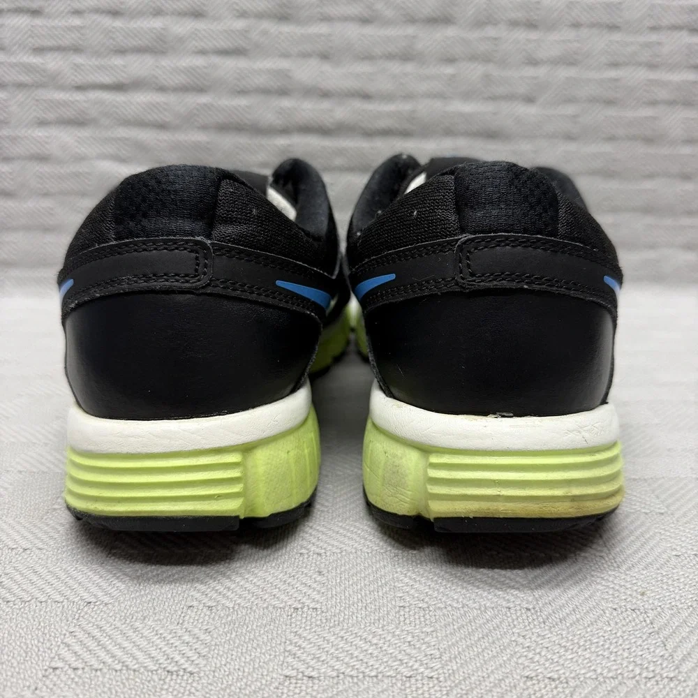 Nike Dual Fusion ST 2 Running Shoes Womens Size 8.5 Black Volt Blue 454240-018 - Picture 4 of 9